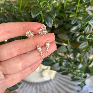 Elegant Silver Stud Earrings